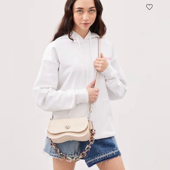 NWT Coach Wavy Dinky COACHTOPIA LEATHER Resin Chain Purse Shoulder Bag Signature - Picture 5 of 11